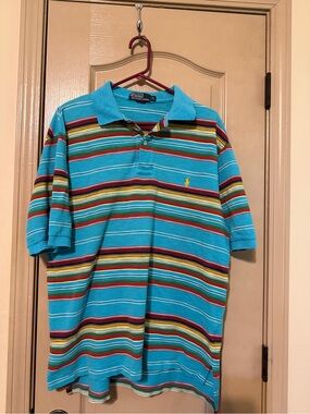 Polo Ralph Lauren Striped Turquoise Polo